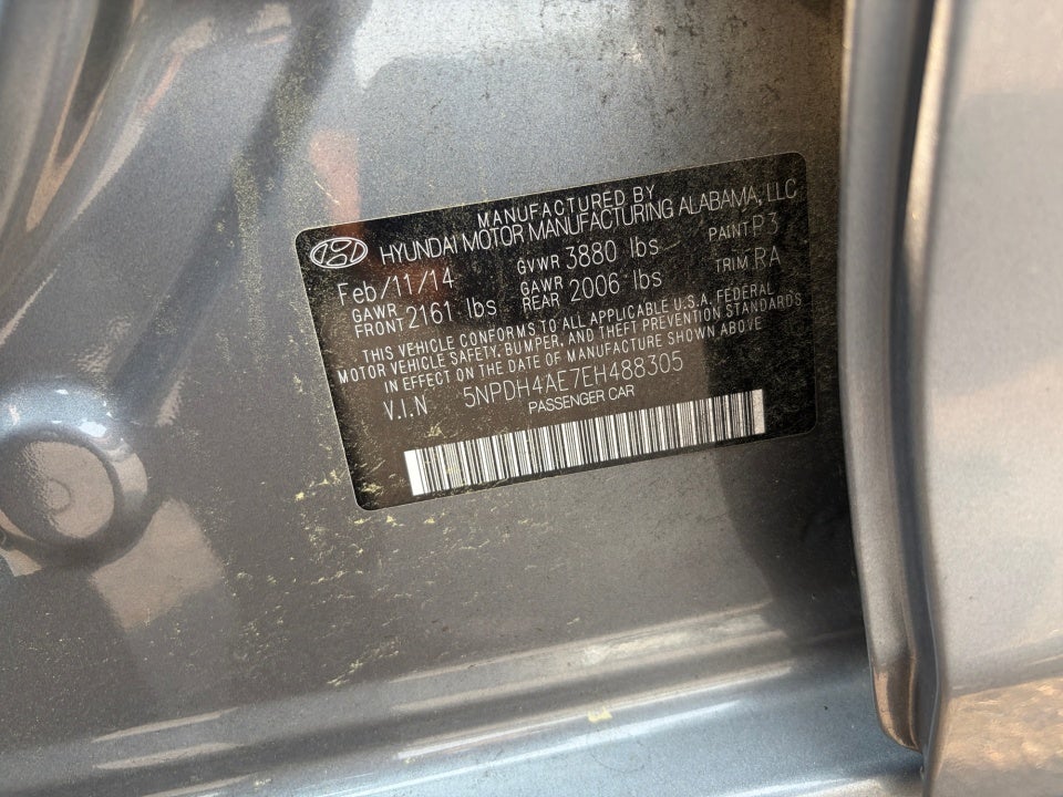 2014 Hyundai Elantra Limited