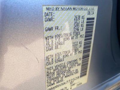 2014 Nissan Frontier SV