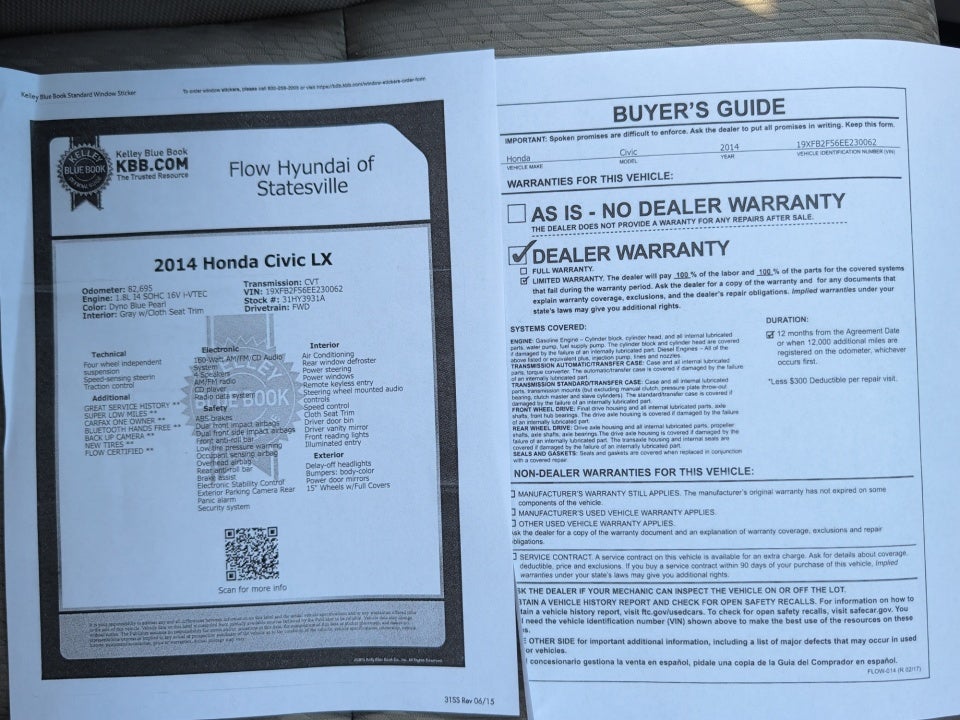 2014 Honda Civic LX