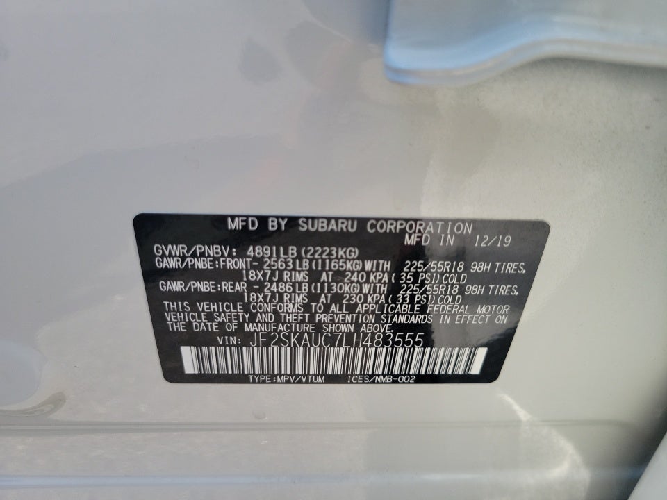 2020 Subaru Forester Limited