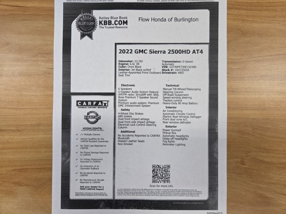 2022 GMC Sierra 2500HD AT4