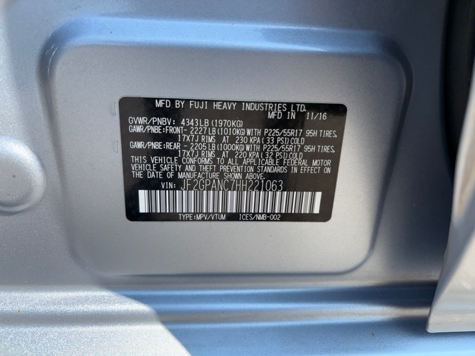 2017 Subaru Crosstrek Limited