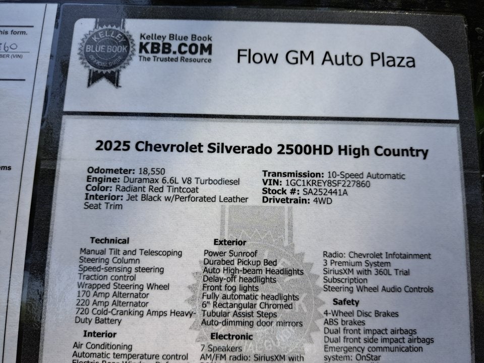 2025 Chevrolet Silverado 2500 HD High Country