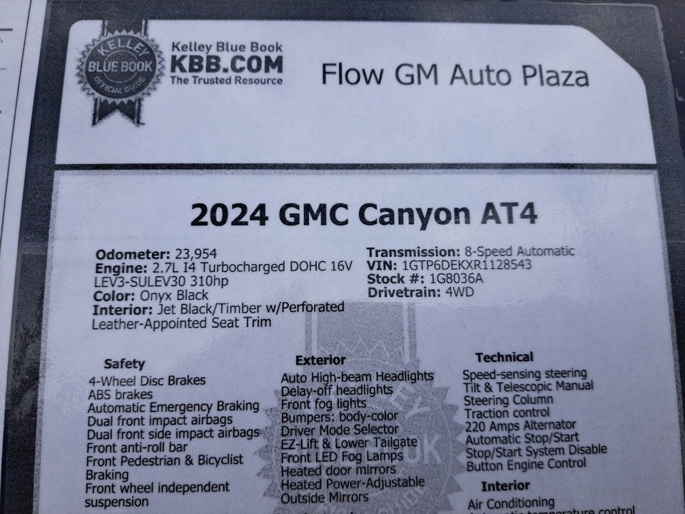 2024 GMC Canyon AT4