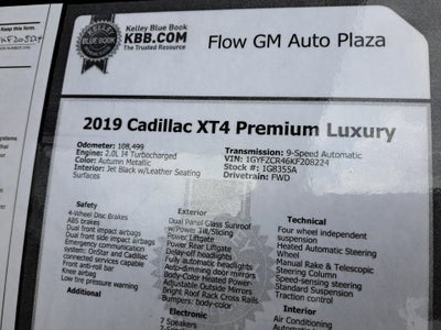 2019 Cadillac XT4 FWD Premium Luxury