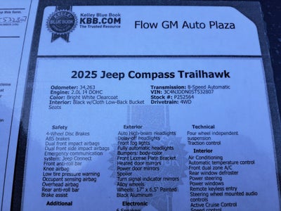 2025 Jeep Compass Trailhawk 4x4
