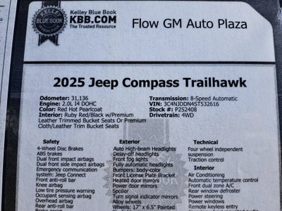 2025 Jeep Compass Trailhawk 4x4