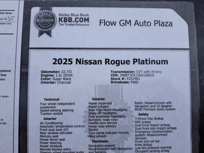 2025 Nissan Rogue Platinum FWD