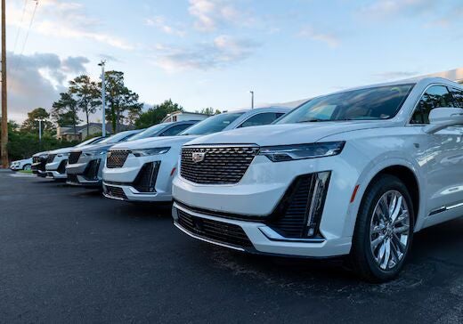 cadillac vehicles parked on the lot at Flow Cadillac of Wilmington
